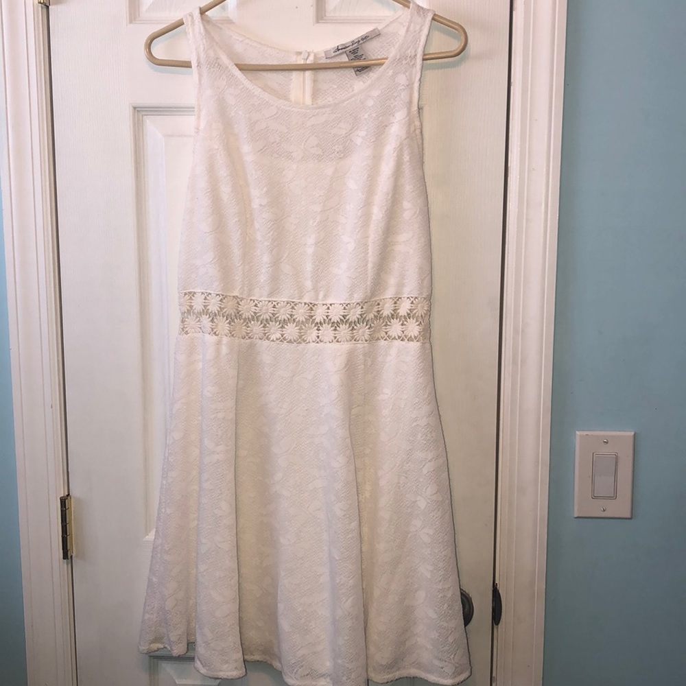 White, floral dress